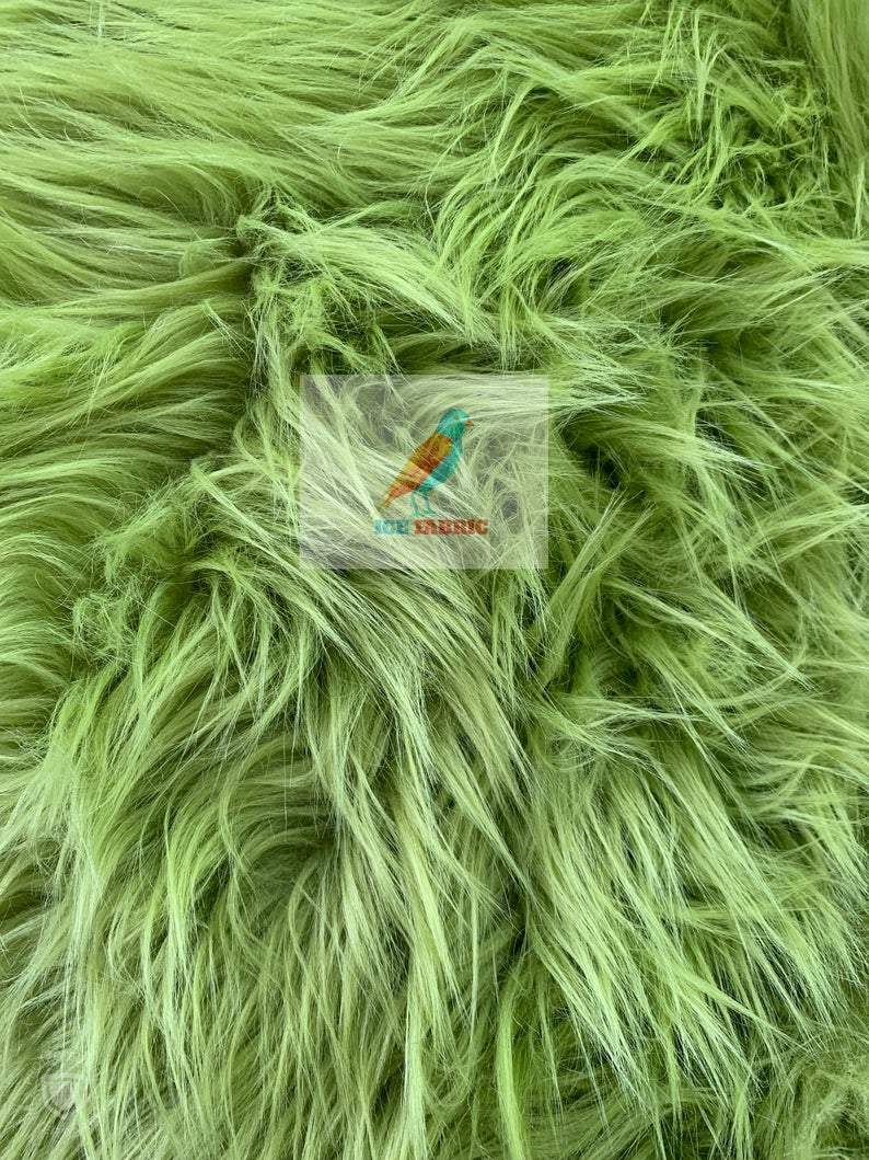 Solid Mongolian Long Pile Animal Faux Fur Fabric For Coats, Fur Clothing, Blankets, Bed Spreads, Throw Blanket Sold By The YardICEFABRICICE FABRICSGreenBy The Yard (60 inches Wide)Solid Mongolian Long Pile Animal Faux Fur Fabric For Coats, Fur Clothing, Blankets, Bed Spreads, Throw Blanket Sold By The Yard ICEFABRIC