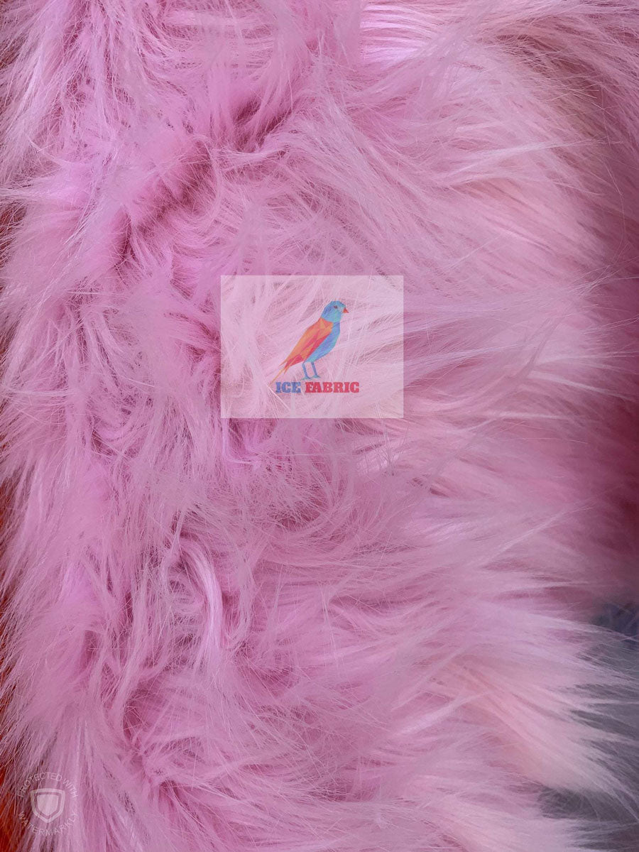 Solid Mongolian Long Pile Animal Faux Fur Fabric For Coats, Fur Clothing, Blankets, Bed Spreads, Throw Blanket Sold By The YardICEFABRICICE FABRICSPinkBy The Yard (60 inches Wide)Solid Mongolian Long Pile Animal Faux Fur Fabric For Coats, Fur Clothing, Blankets, Bed Spreads, Throw Blanket Sold By The Yard ICEFABRIC