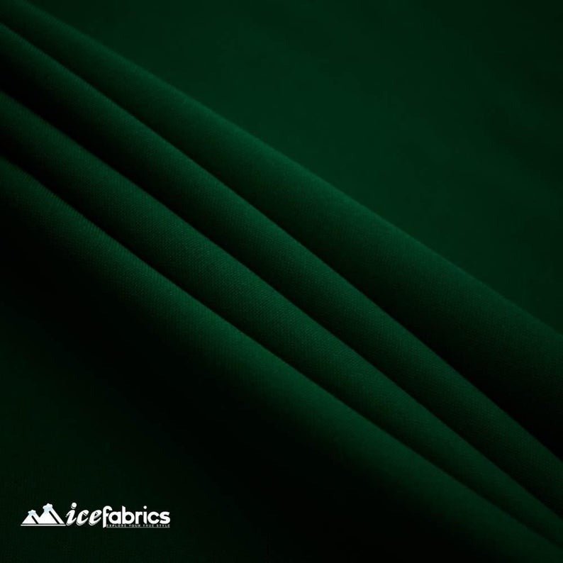 Solid Poly Poplin Fabric/ ‘’60 inches width/ Hunter GreenPoplin FabricICE FABRICSICE FABRICSSolid Poly Poplin Fabric/ ‘’60 inches width/ Hunter Green ICE FABRICS
