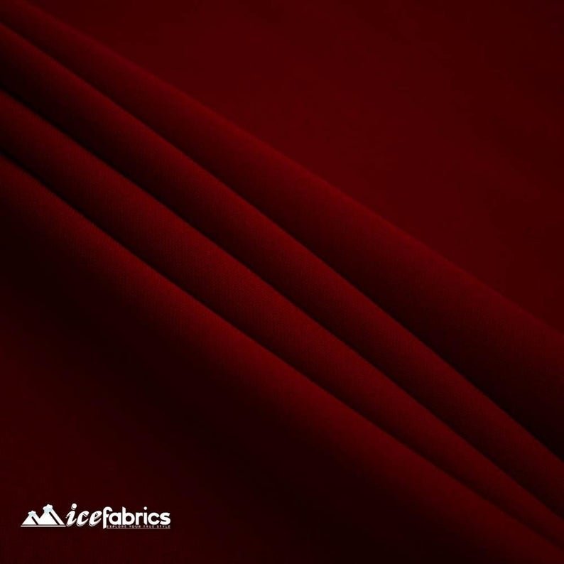 Solid Poly Poplin Fabric/ ‘’60 inches width/ Wine RedPoplin FabricICE FABRICSICE FABRICSSolid Poly Poplin Fabric/ ‘’60 inches width/ Wine Red ICE FABRICS