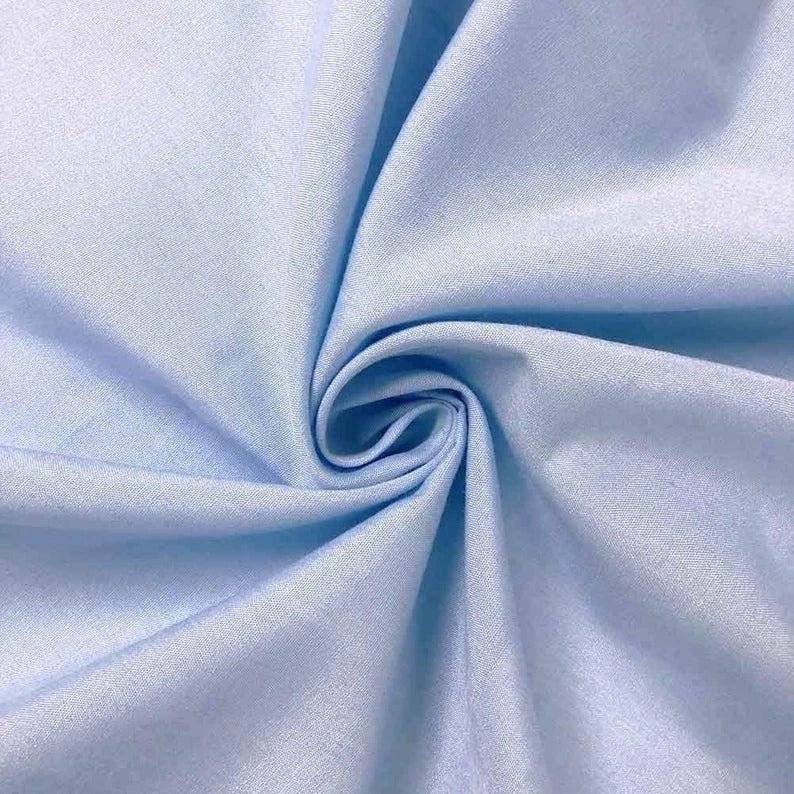 Solid Soft Poly Cotton Fabric By The Yard (18 Colors)Cotton FabricICEFABRICICE FABRICSLight BlueSolid Soft Poly Cotton Fabric By The Yard (18 Colors) ICEFABRIC