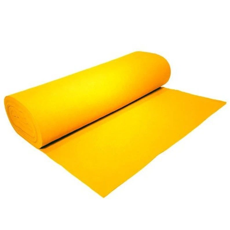 Solid Thick Acrylic Felt 72 Inches Wide Fabric Sold By The YardICEFABRICICE FABRICSYELLOW1.6mm ThickBy The YardSolid Thick Acrylic Felt 72 Inches Wide Fabric Sold By The Yard ICEFABRIC