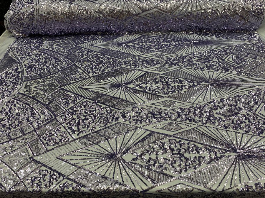 STRETCH SEQUINS Fabric By The Yard_4 Way Stretch Sequins Spandex Mesh Power Mesh Sequins Lace//Embroider Geometric Prom SequinsICEFABRICICE FABRICSLavenderSTRETCH SEQUINS Fabric By The Yard_4 Way Stretch Sequins Spandex Mesh Power Mesh Sequins Lace//Embroider Geometric Prom Sequins ICEFABRIC