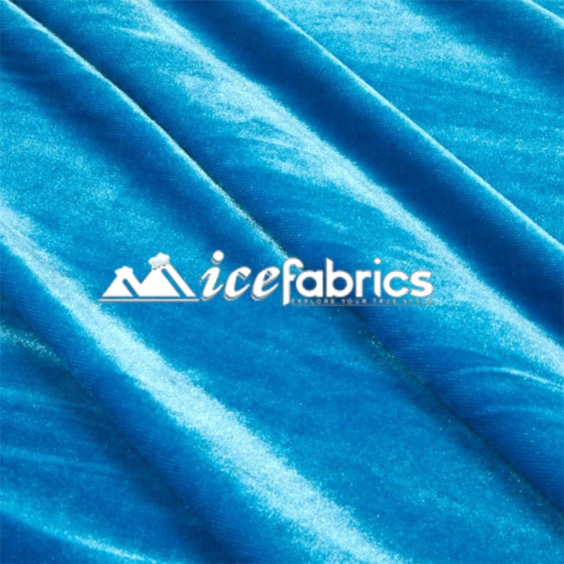 Turquoise Velvet Fabric By The Yard | 4 Way StretchVelvet FabricICE FABRICSICE FABRICSBy The Yard (58" Wide)Turquoise Velvet Fabric By The Yard | 4 Way Stretch ICE FABRICS