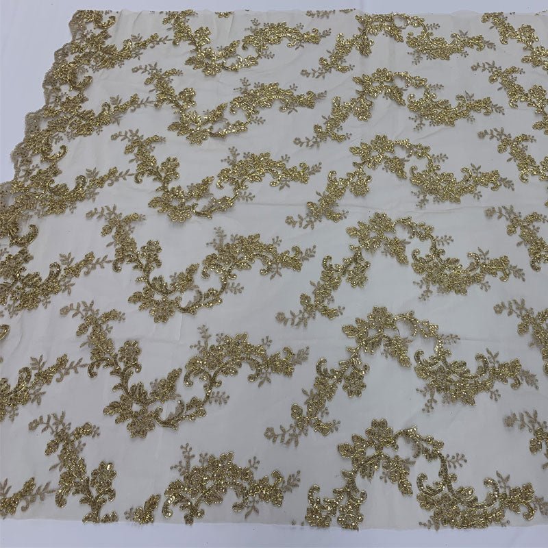 Veil Gowns Fabric Sold By The Yard | French Embroidered Mesh LaceICEFABRICICE FABRICSGold MetallicVeil Gowns Fabric Sold By The Yard | French Embroidered Mesh LaceICEFABRICICE FABRICSGold MetallicVeil Gowns Fabric Sold By The Yard | French Embroidered Mesh Lace ICEFABRIC