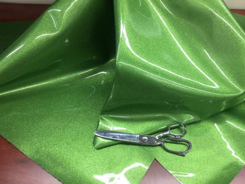 Vinyl Faux Leather Sparkle Glitter Upholstery Fake Fabric 54" Wide For Frames, Pillows, PursesICEFABRICICE FABRICSGreenVinyl Faux Leather Sparkle Glitter Upholstery Fake Fabric 54" Wide For Frames, Pillows, Purses ICEFABRIC