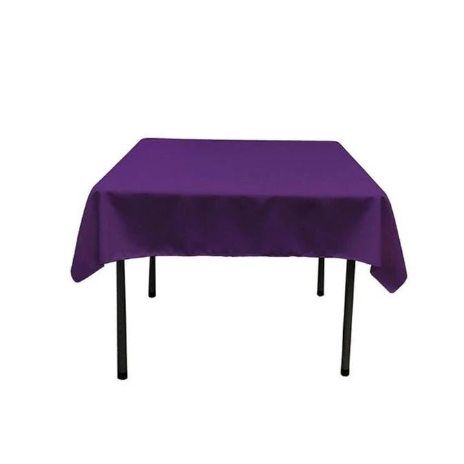 Washable Polyester 60 x 60 Inch Square TableclothICEFABRICICE FABRICSPurpleWashable Polyester 60 x 60 Inch Square Tablecloth ICEFABRIC