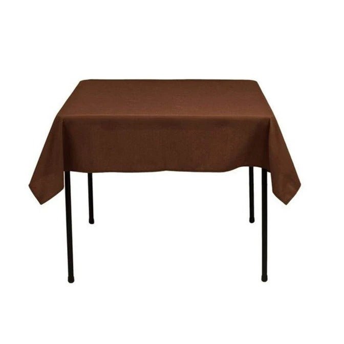 Washable Polyester 60 x 60 Inch Square TableclothICEFABRICICE FABRICSChocolateWashable Polyester 60 x 60 Inch Square Tablecloth ICEFABRIC