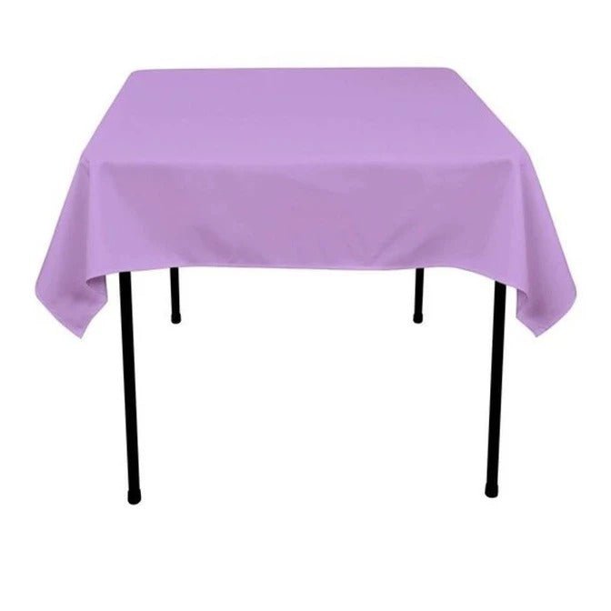 Washable Polyester 60 x 60 Inch Square TableclothICEFABRICICE FABRICSLavenderWashable Polyester 60 x 60 Inch Square Tablecloth ICEFABRIC