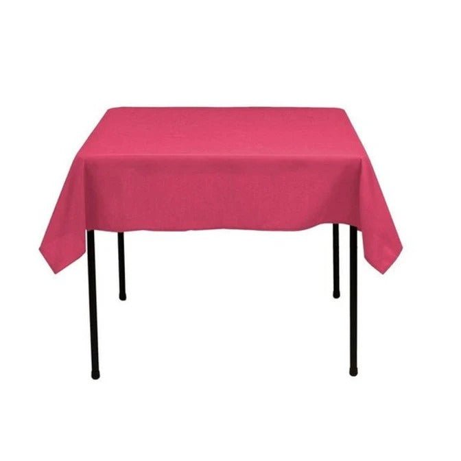 Washable Polyester 60 x 60 Inch Square TableclothICEFABRICICE FABRICSFuchsiaWashable Polyester 60 x 60 Inch Square Tablecloth ICEFABRIC