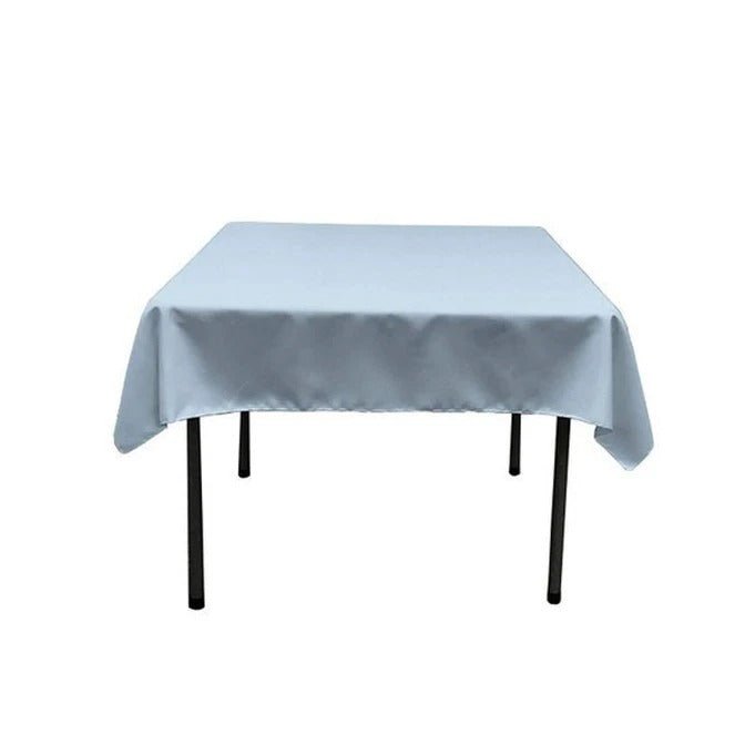 Washable Polyester 60 x 60 Inch Square TableclothICEFABRICICE FABRICSBaby BlueWashable Polyester 60 x 60 Inch Square Tablecloth ICEFABRIC