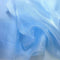 Wholesale Sheer Fabric Crystal Organza Fabric Baby Blue