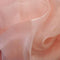 Wholesale Sheer Fabric Crystal Organza Fabric Peach